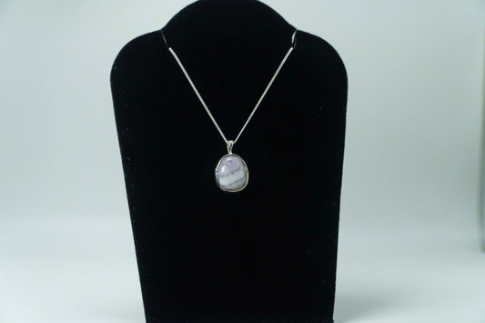 Colorado Sowbelly Agate Pendant .925 Silver