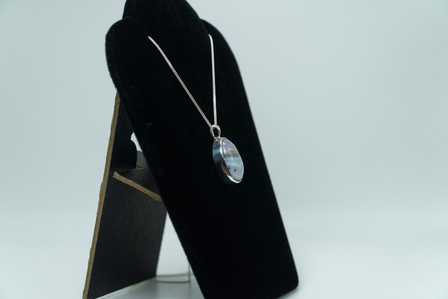 Colorado Amethyst, Sowbelly Agate Pendant .925 Silver