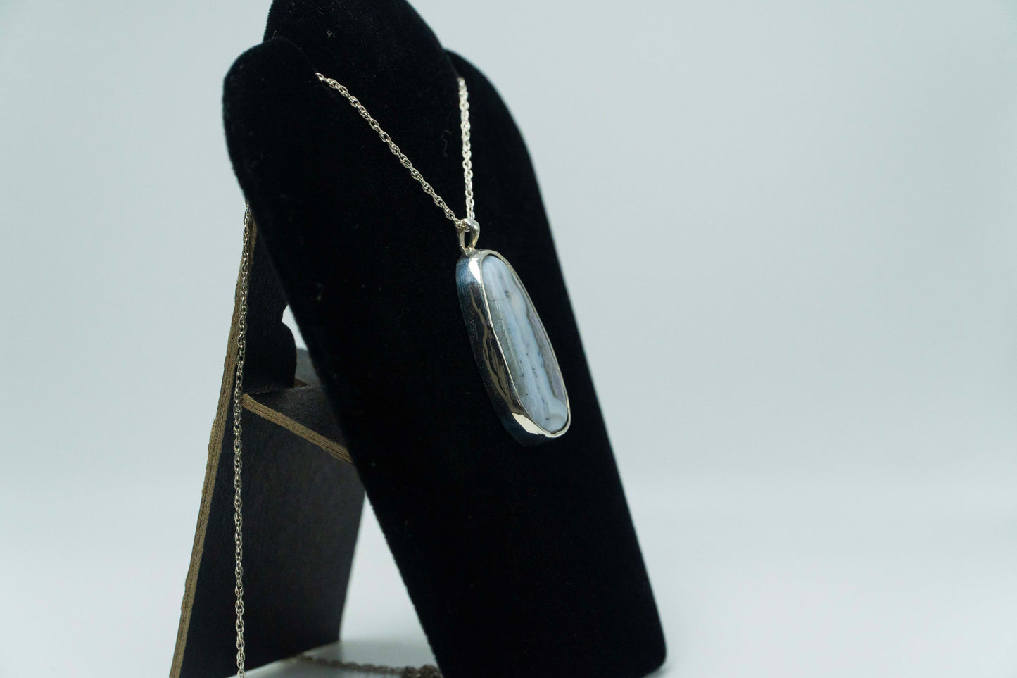 Amethyst Sowbelly Agate Silver Pendant .925, Colorado Agate