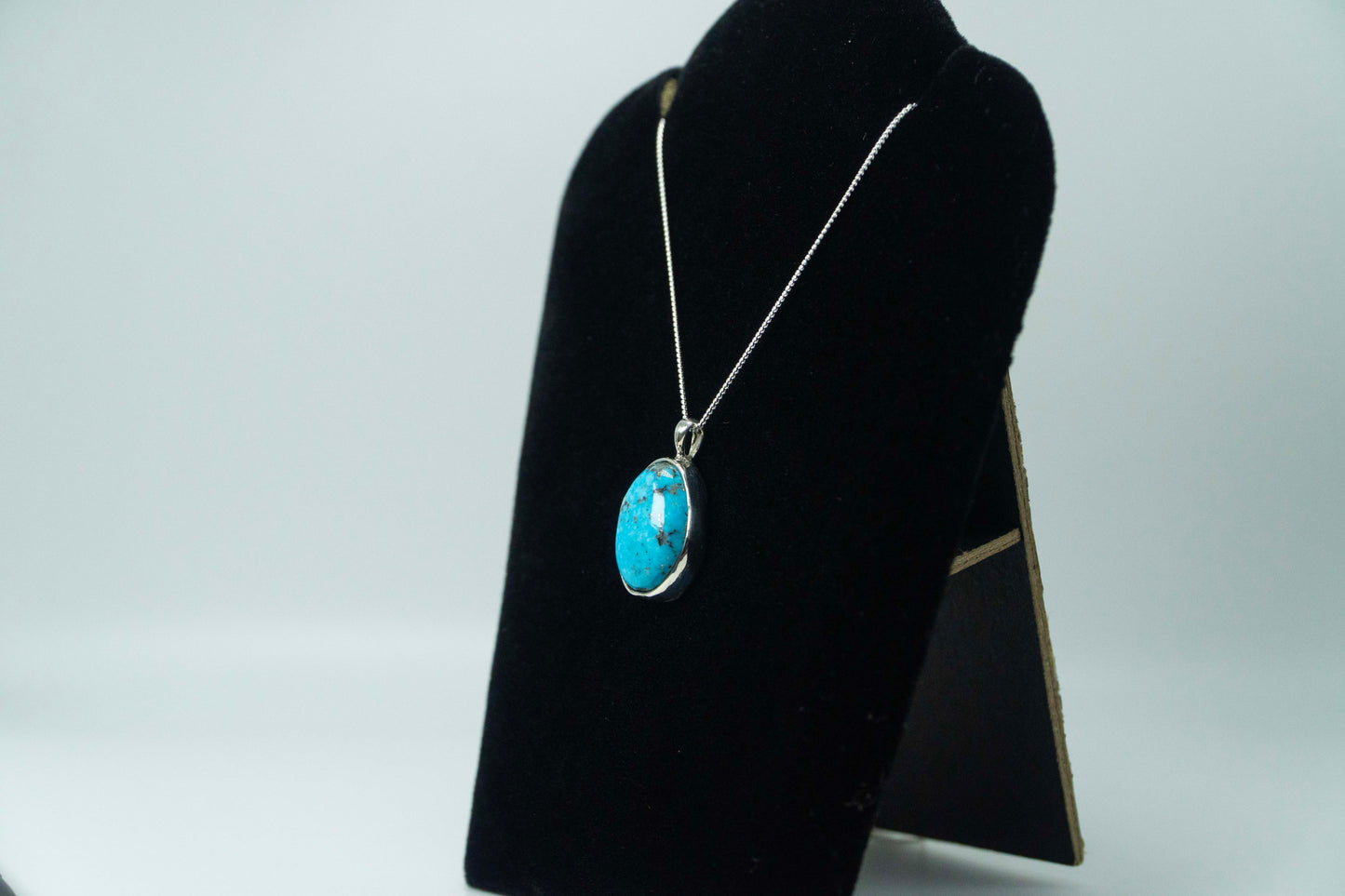 Campitos Mexico Turquoise Pendant .925 Silver