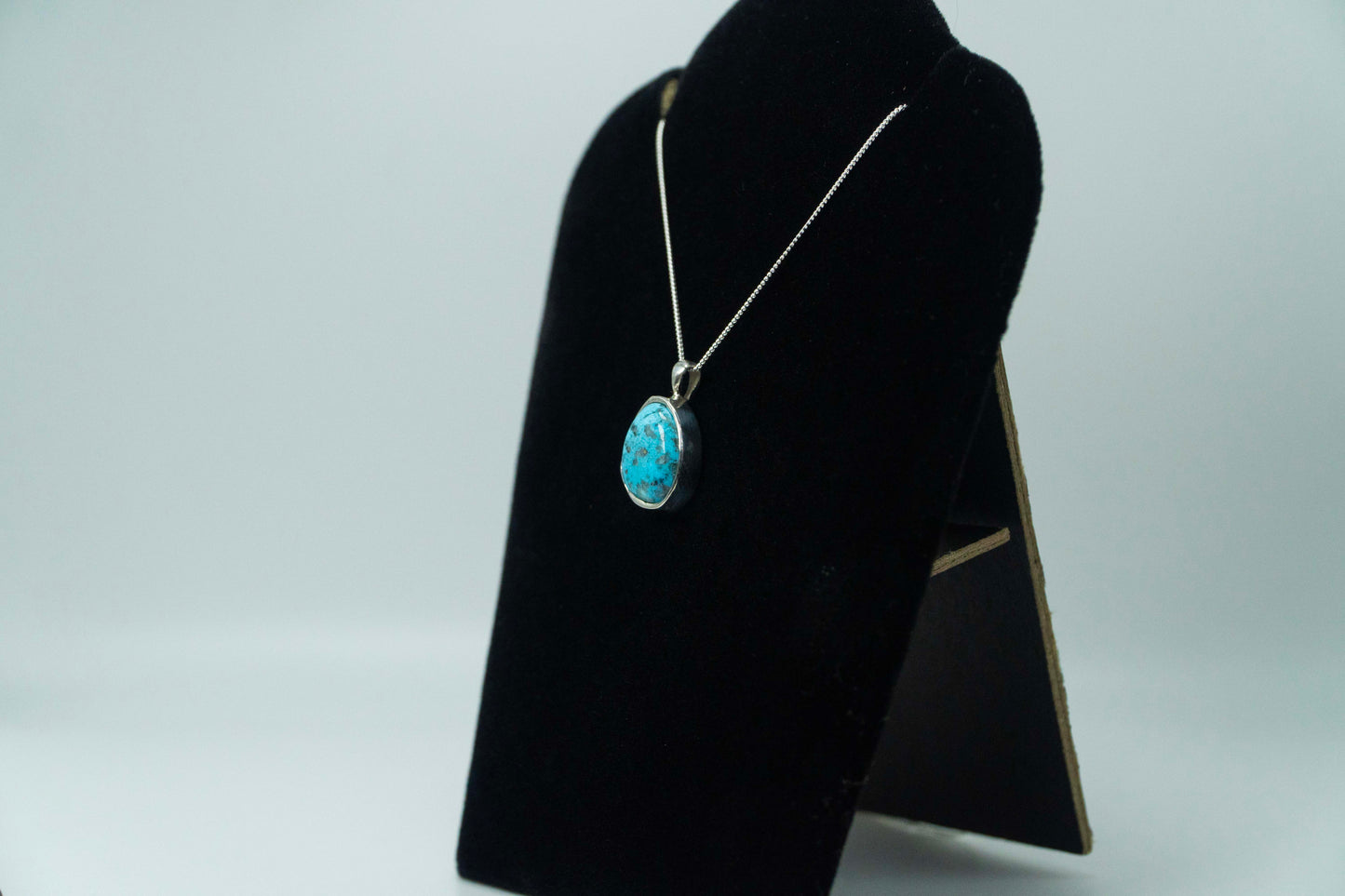 Campitos Mexico Turquoise Pendant .925 Silver