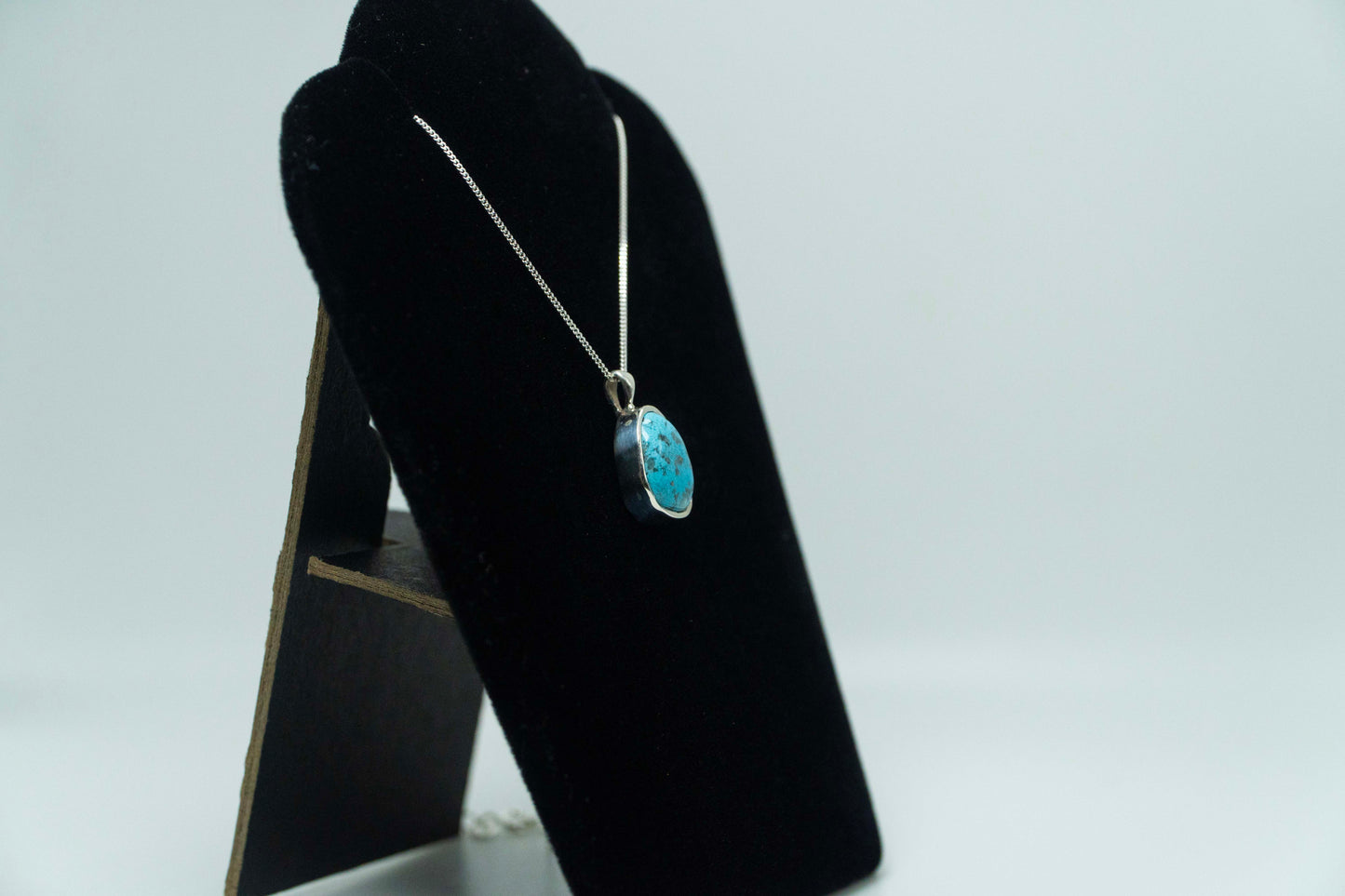 Campitos Mexico Turquoise Pendant .925 Silver