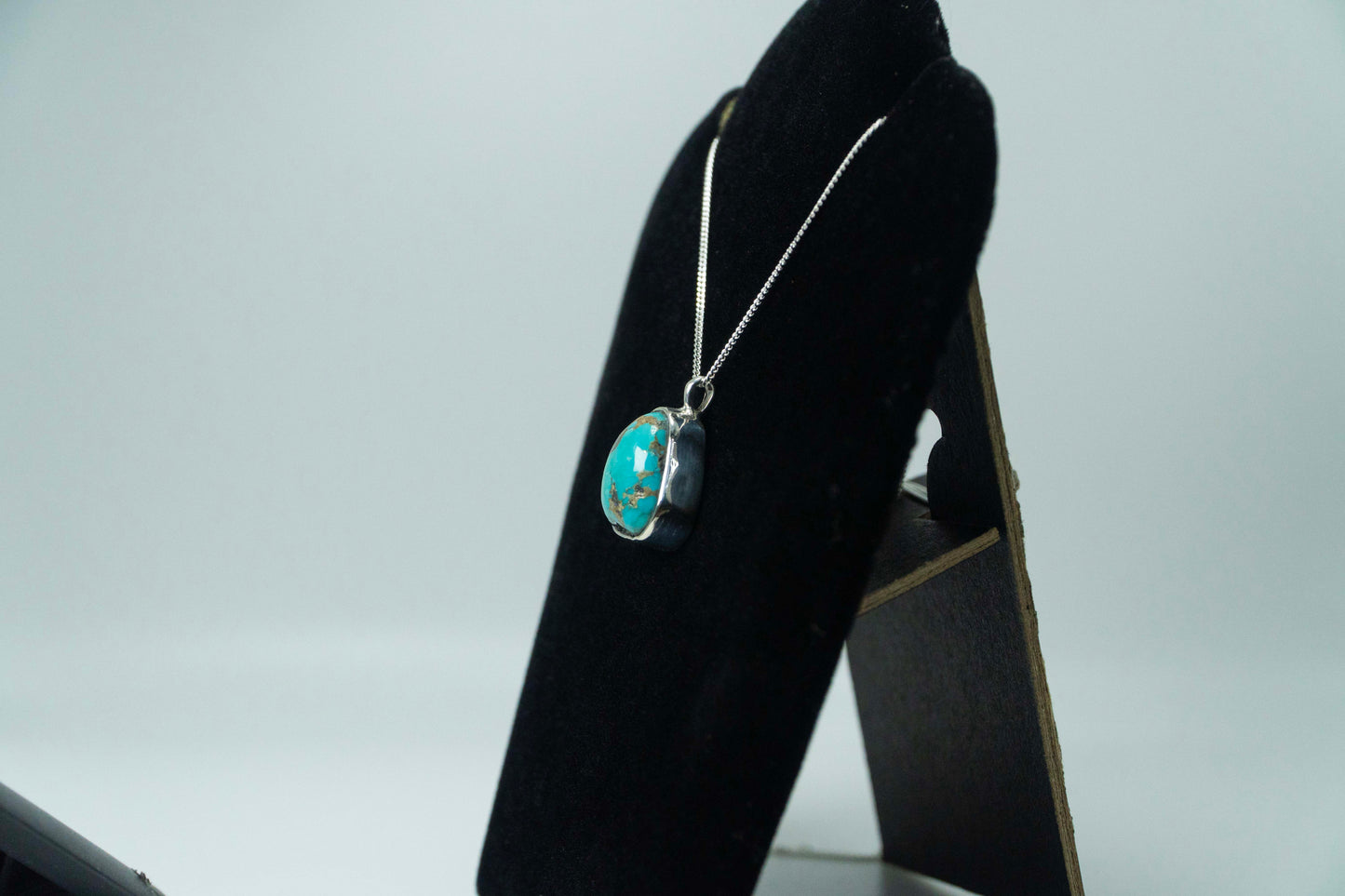 Sonora Gold Turquoise Pendant .925 Silver