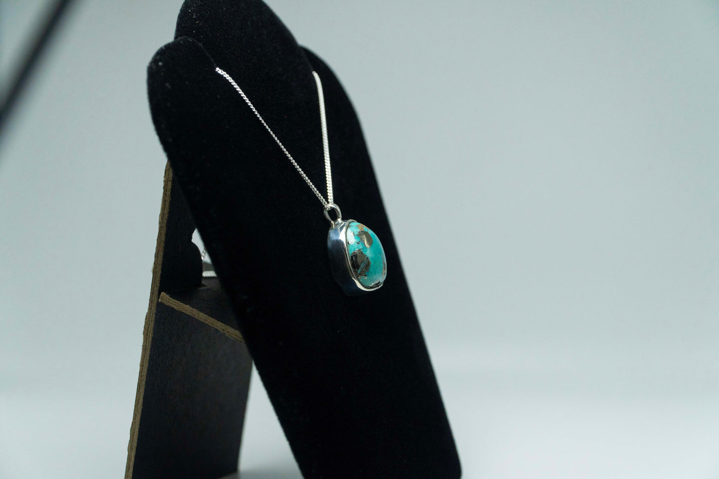 Sonora Gold Turquoise Pendant .925 Silver