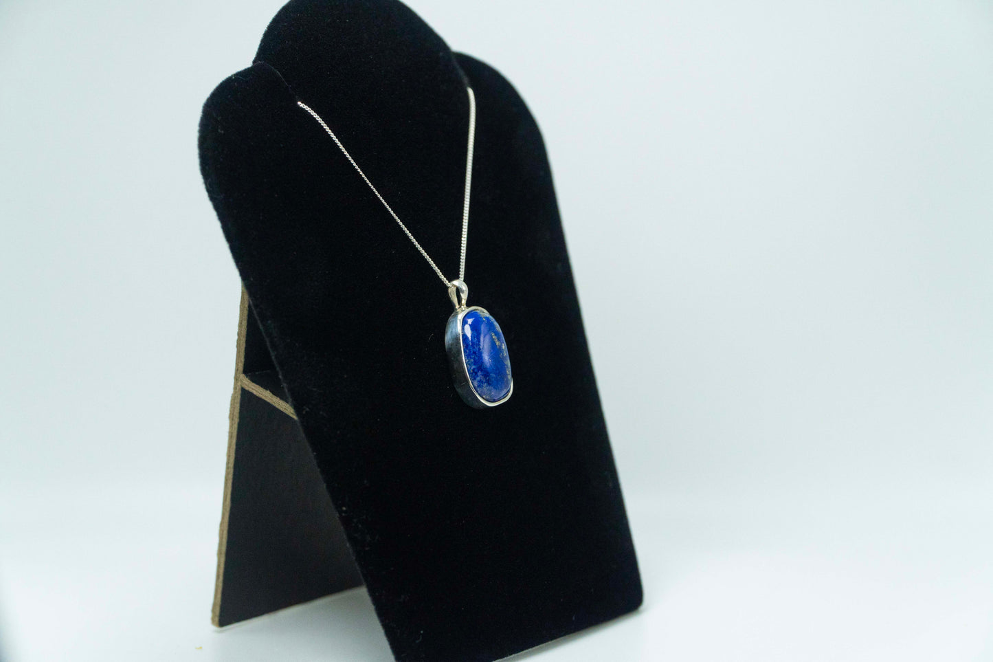 Lapis Lazuli Set In .925 Silver Pendant