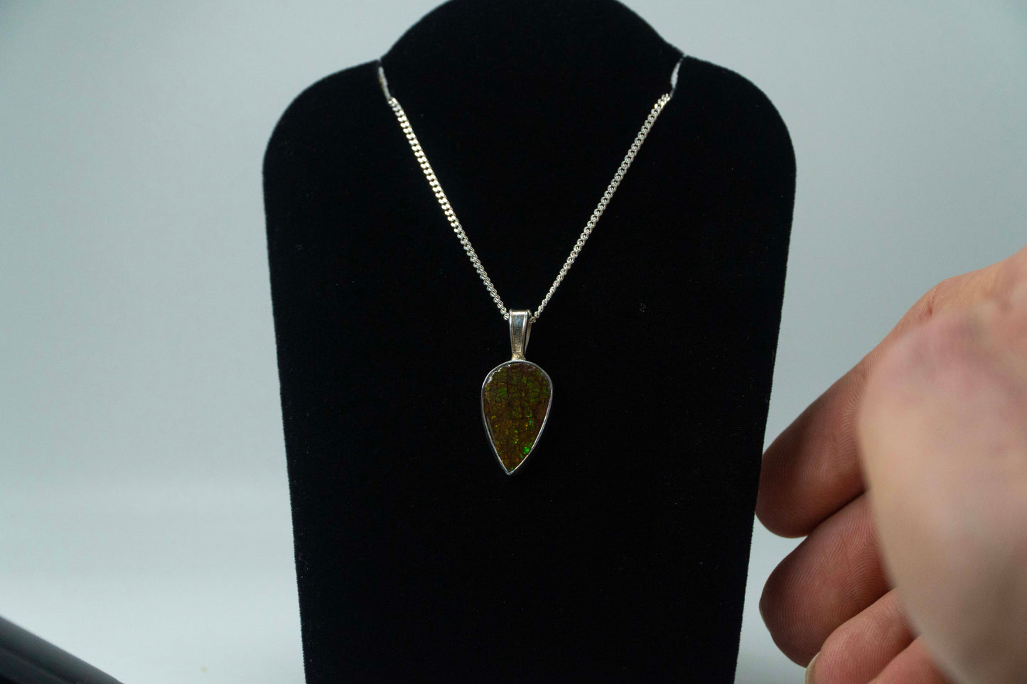 Ammolite .925 Silver Pendant