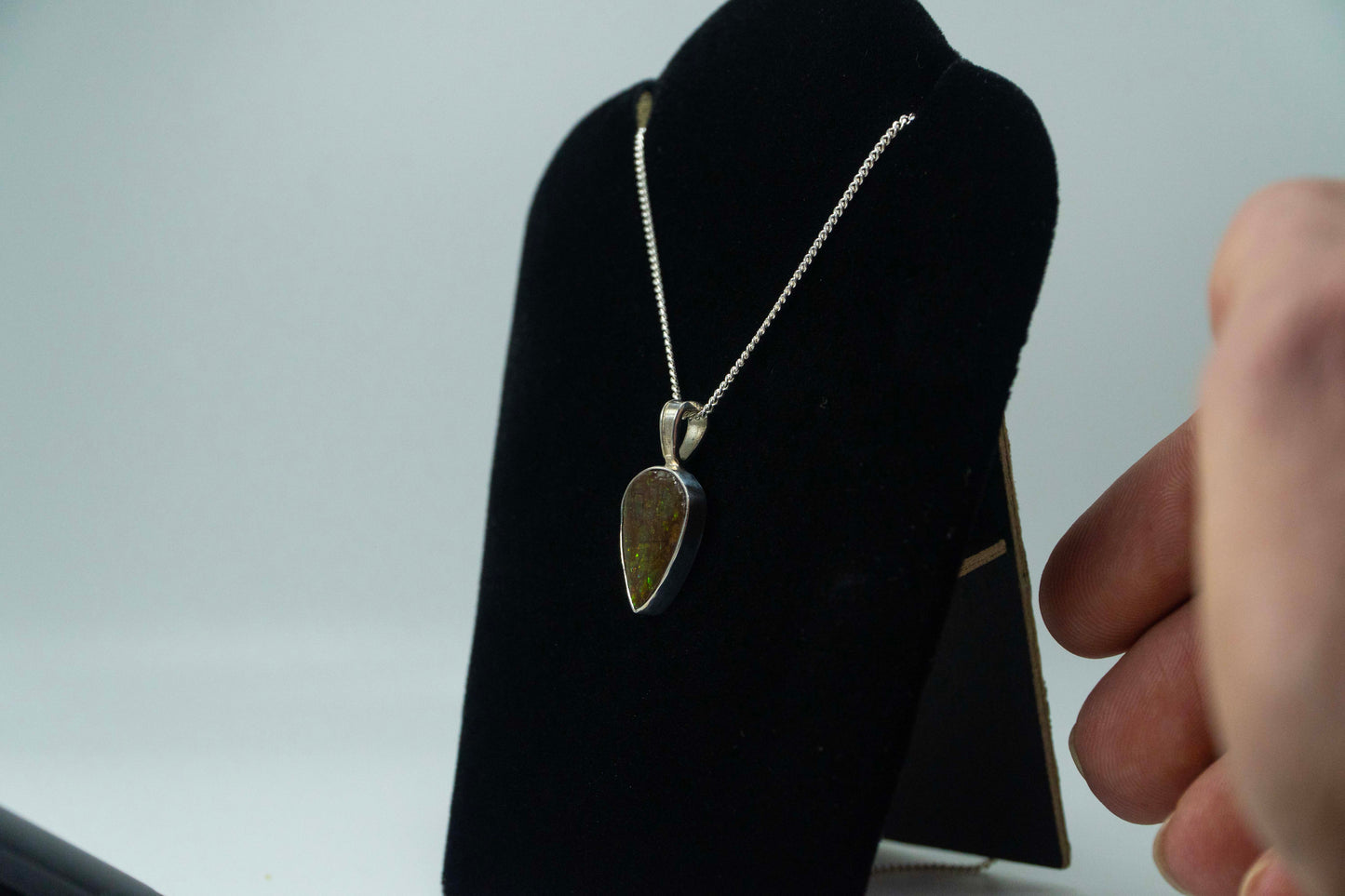 Ammolite .925 Silver Pendant