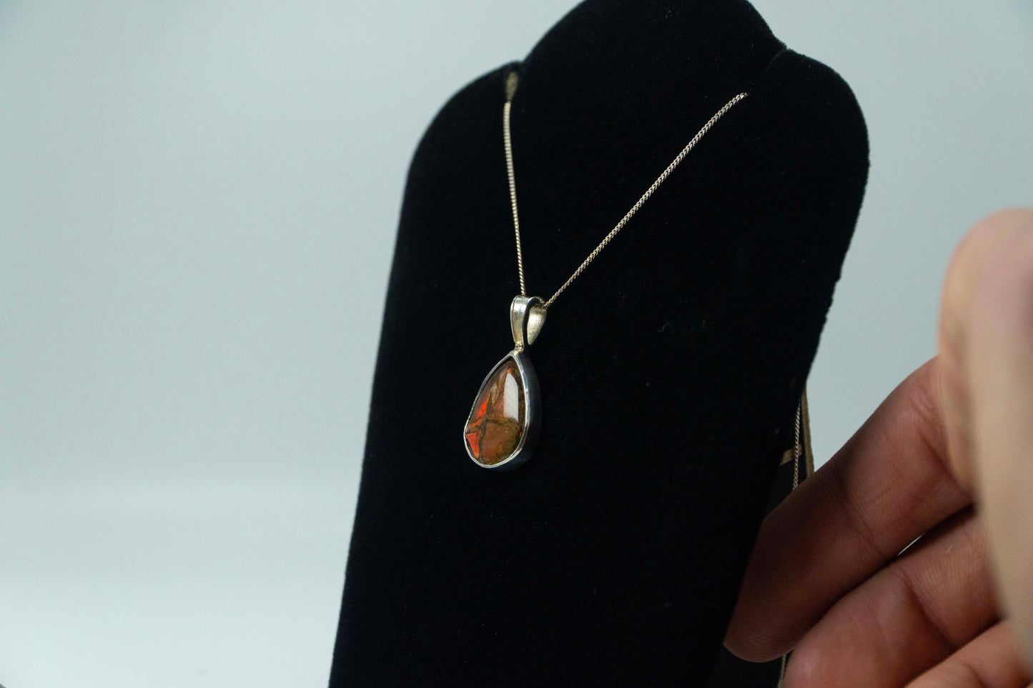 Ammolite .925 Silver Pendant