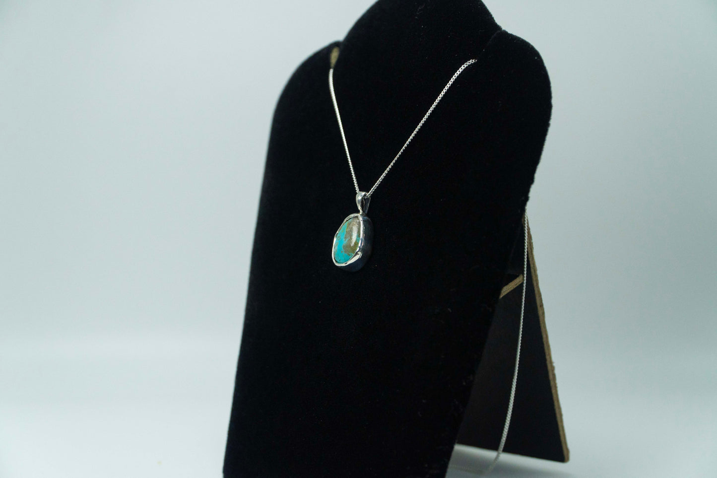 Senora Gold Turquoise .925 Silver Pendant