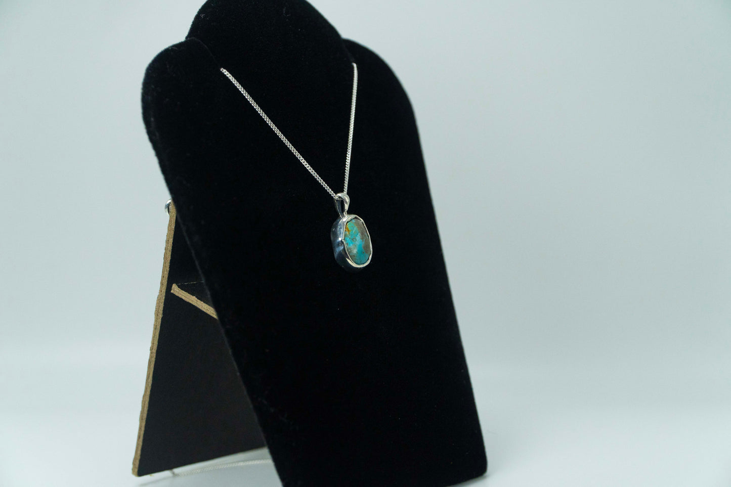 Senora Gold Turquoise .925 Silver Pendant