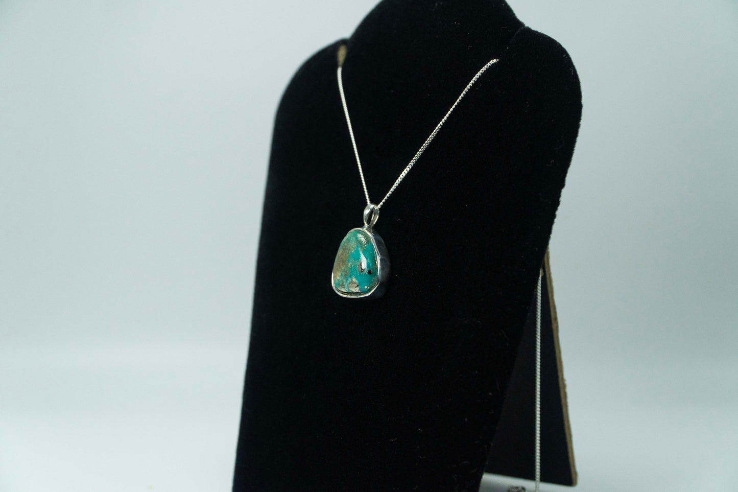 Senora Gold Turquoise .925 Silver Pendant