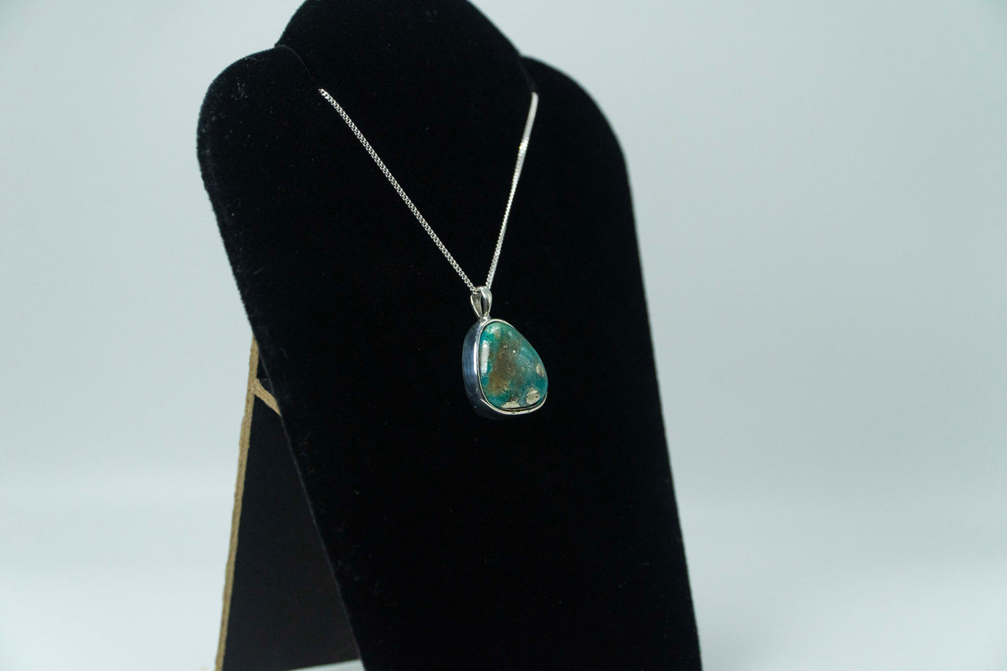 Senora Gold Turquoise .925 Silver Pendant
