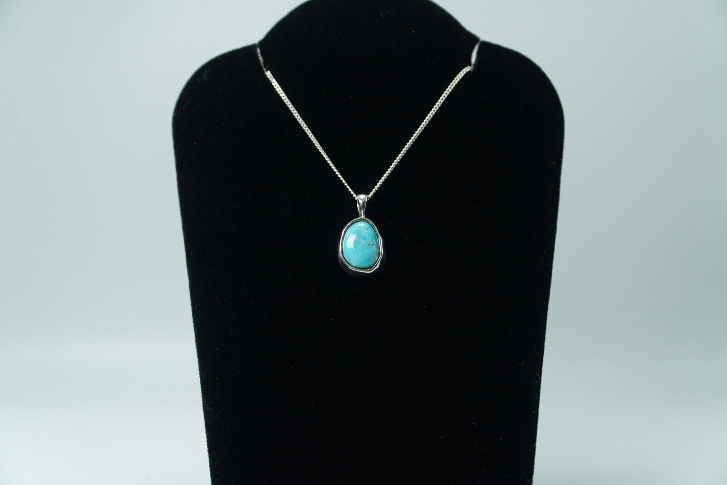 #9 Turquoise .925 Silver Pendant