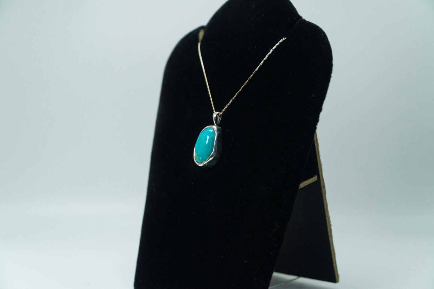Senora Gold Turquoise .925 Silver Pendant