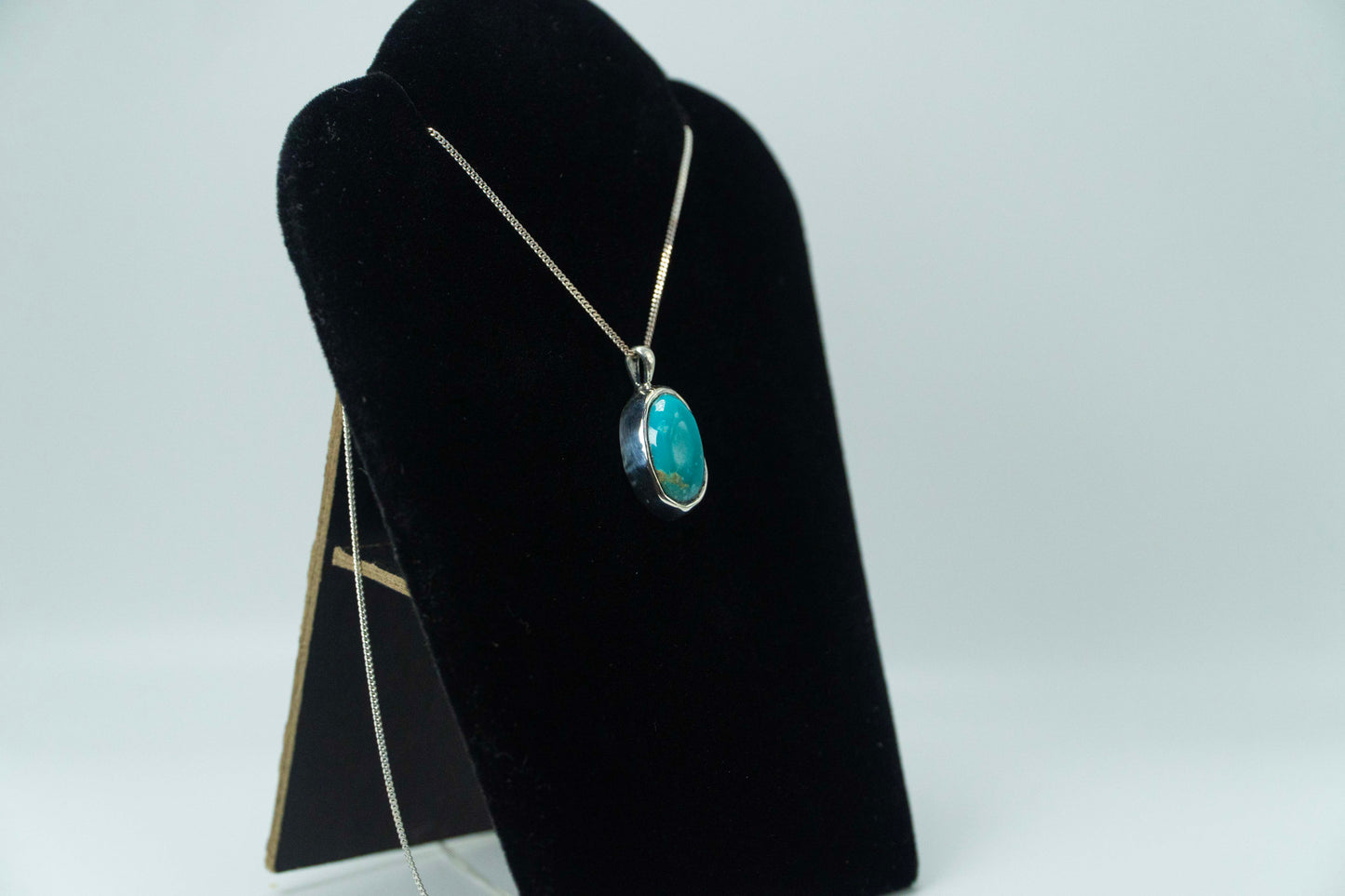 Senora Gold Turquoise .925 Silver Pendant