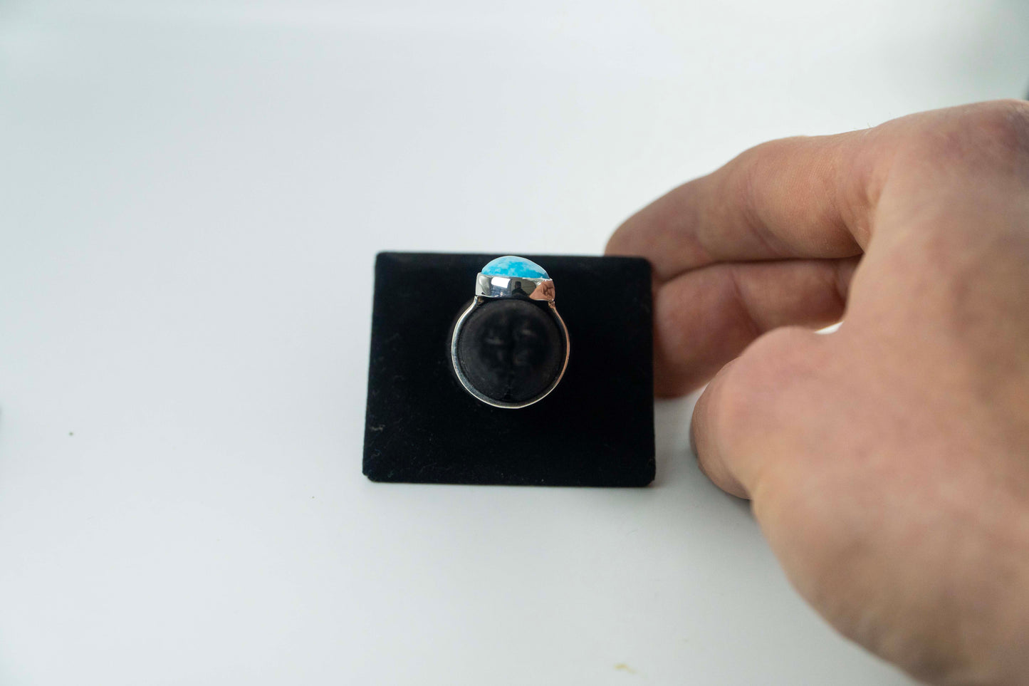 Nacozari Turquoise Ring .925 Silver