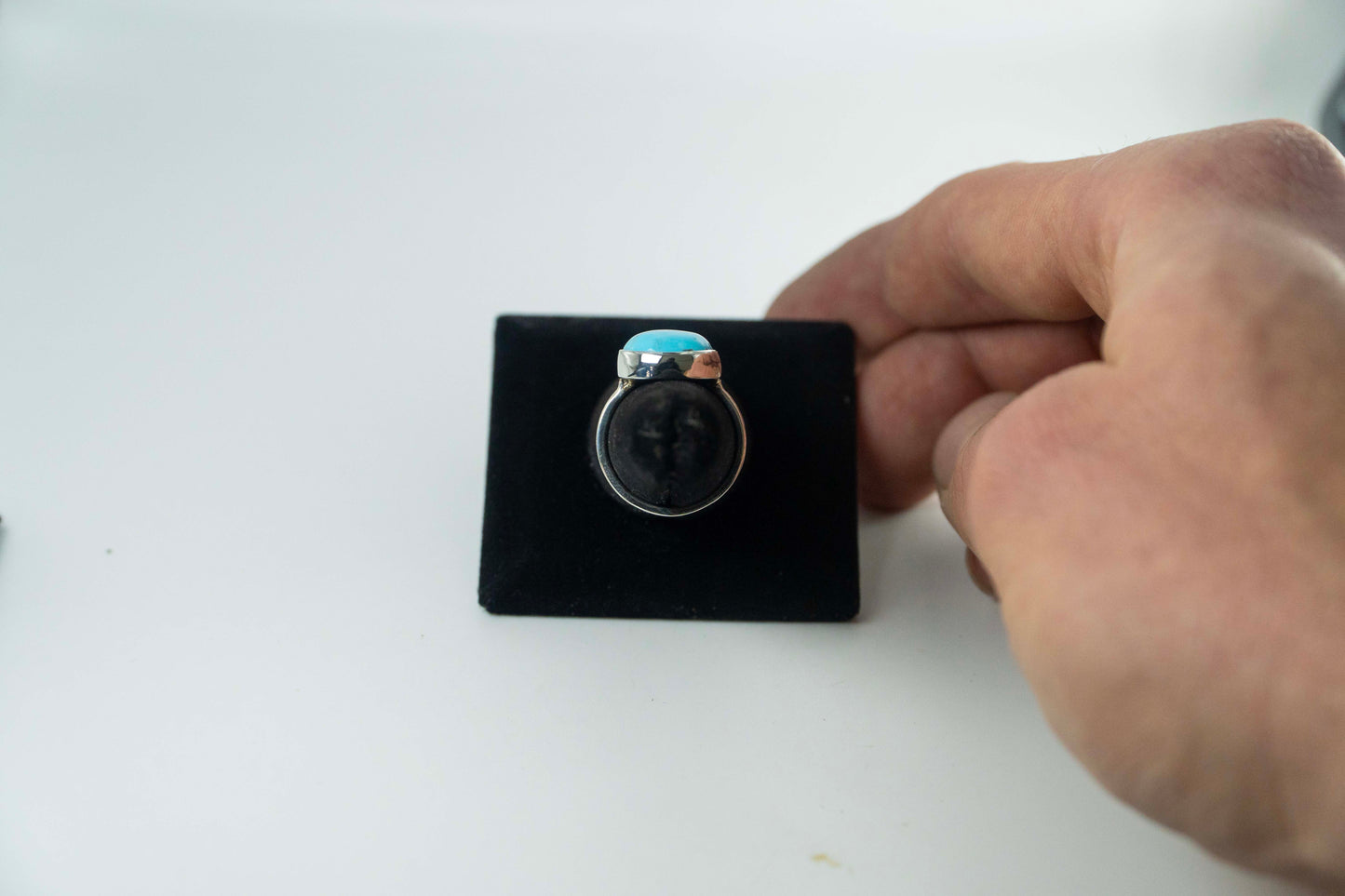 Sleeping Beauty Turquoise Ring .925 Silver