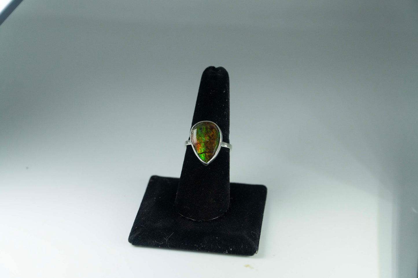 Ammolite Ring .925 Silver