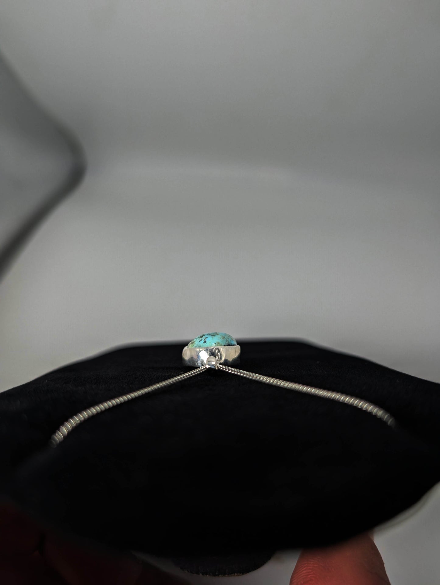 Cripple Creek Colorado Turquoise .925 Silver Pendant