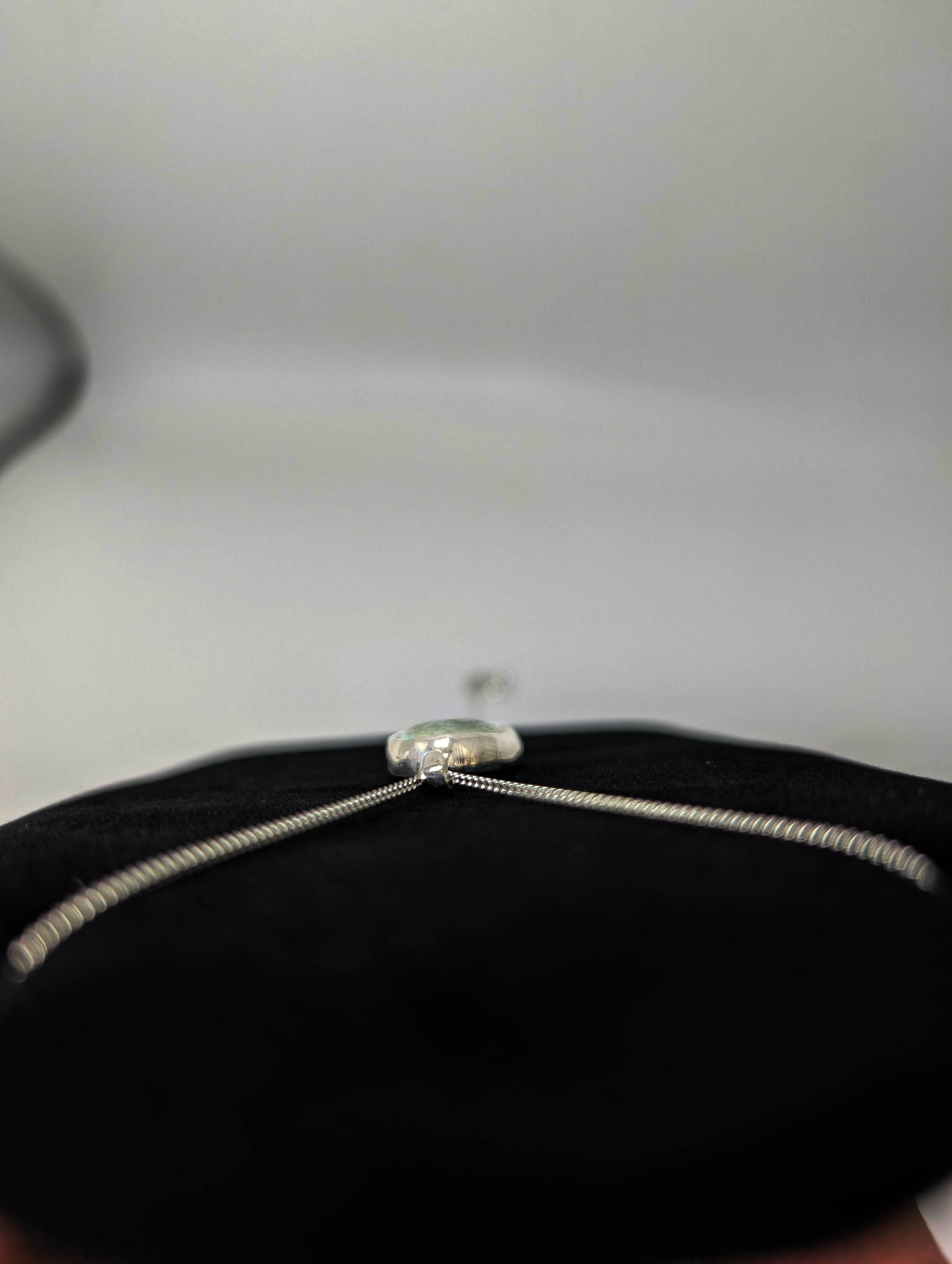 Cripple Creek Colorado Turquoise .925 Silver Pendant