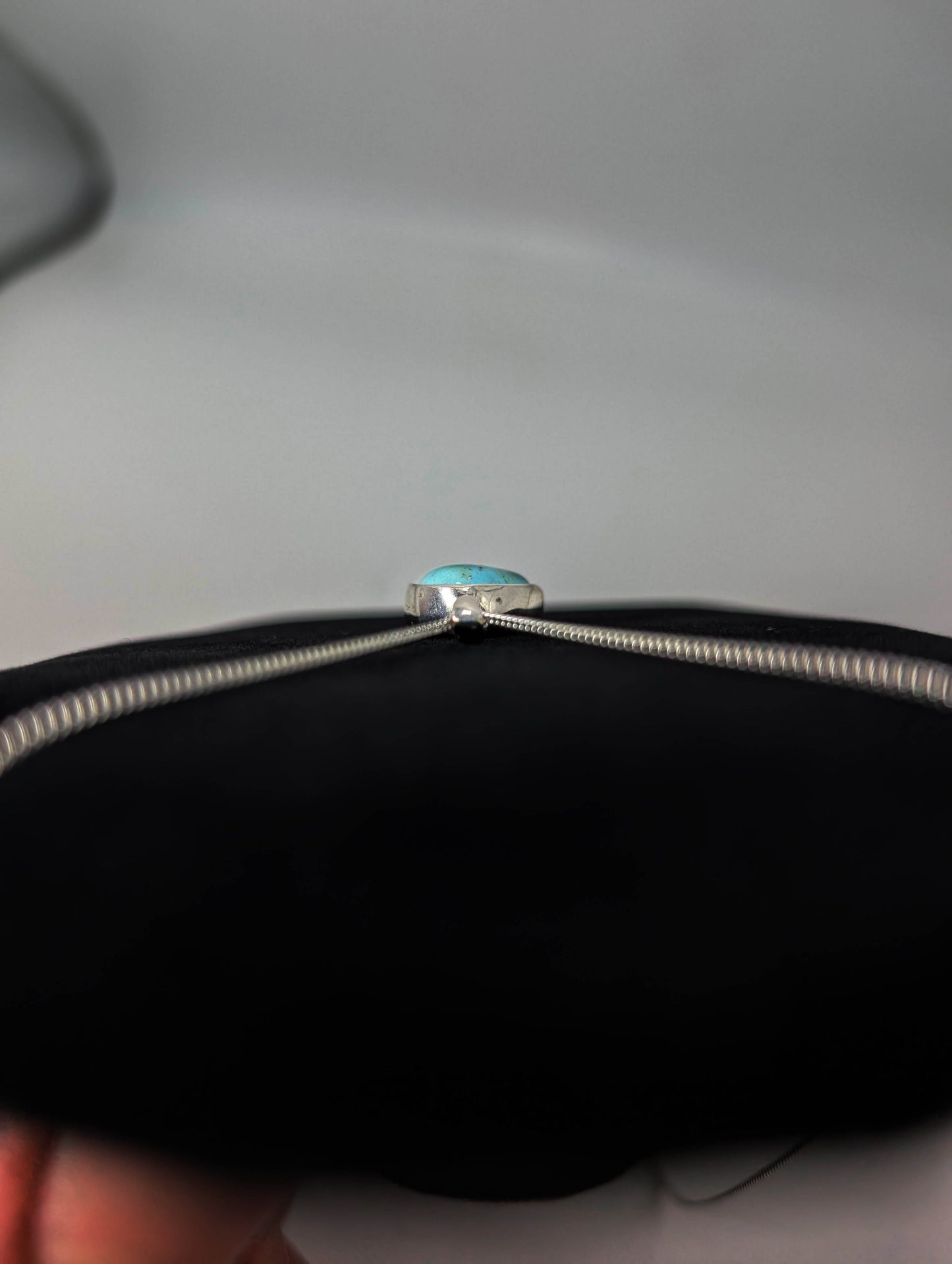 Cripple Creek Colorado Turquoise .925 Silver Pendant