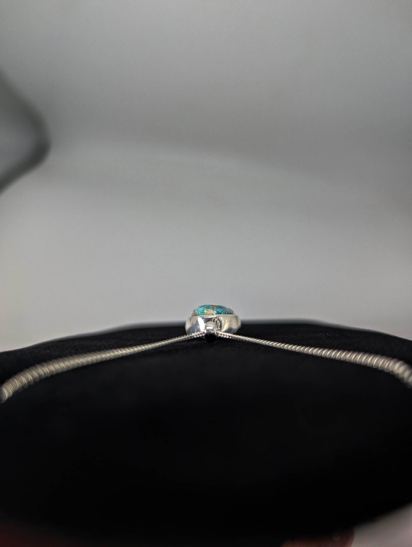 Senora Gold Turquoise .925 Silver Pendant