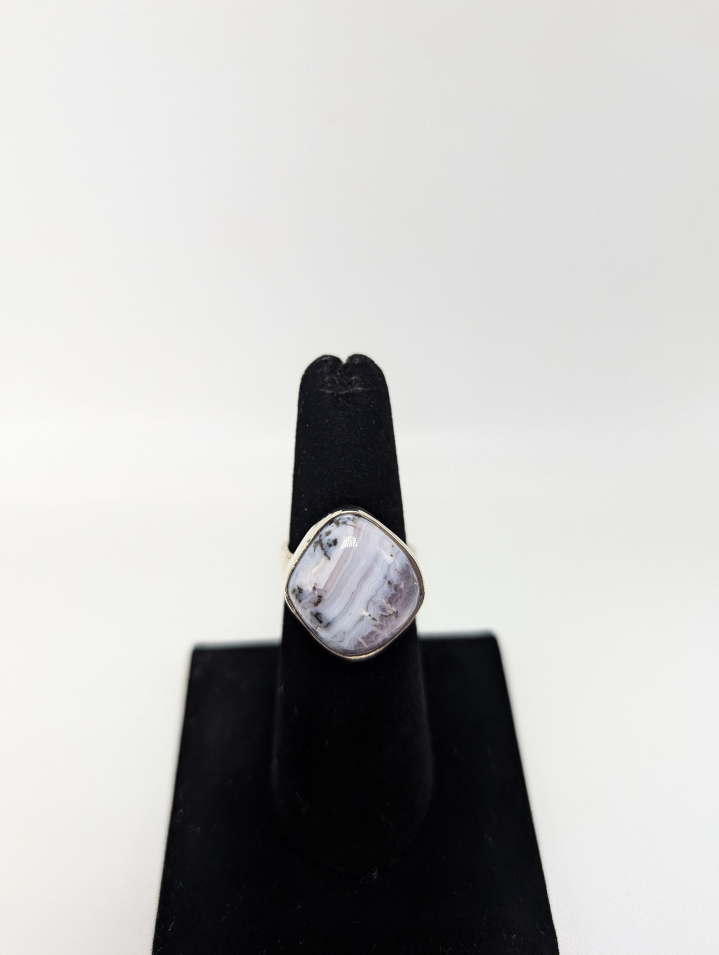 Sowbelly Agate Ring .925 Silver