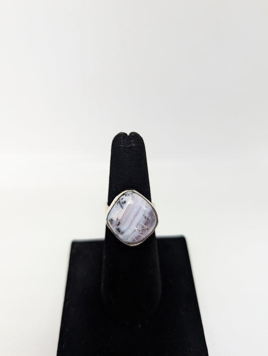 Sowbelly Agate Ring .925 Silver