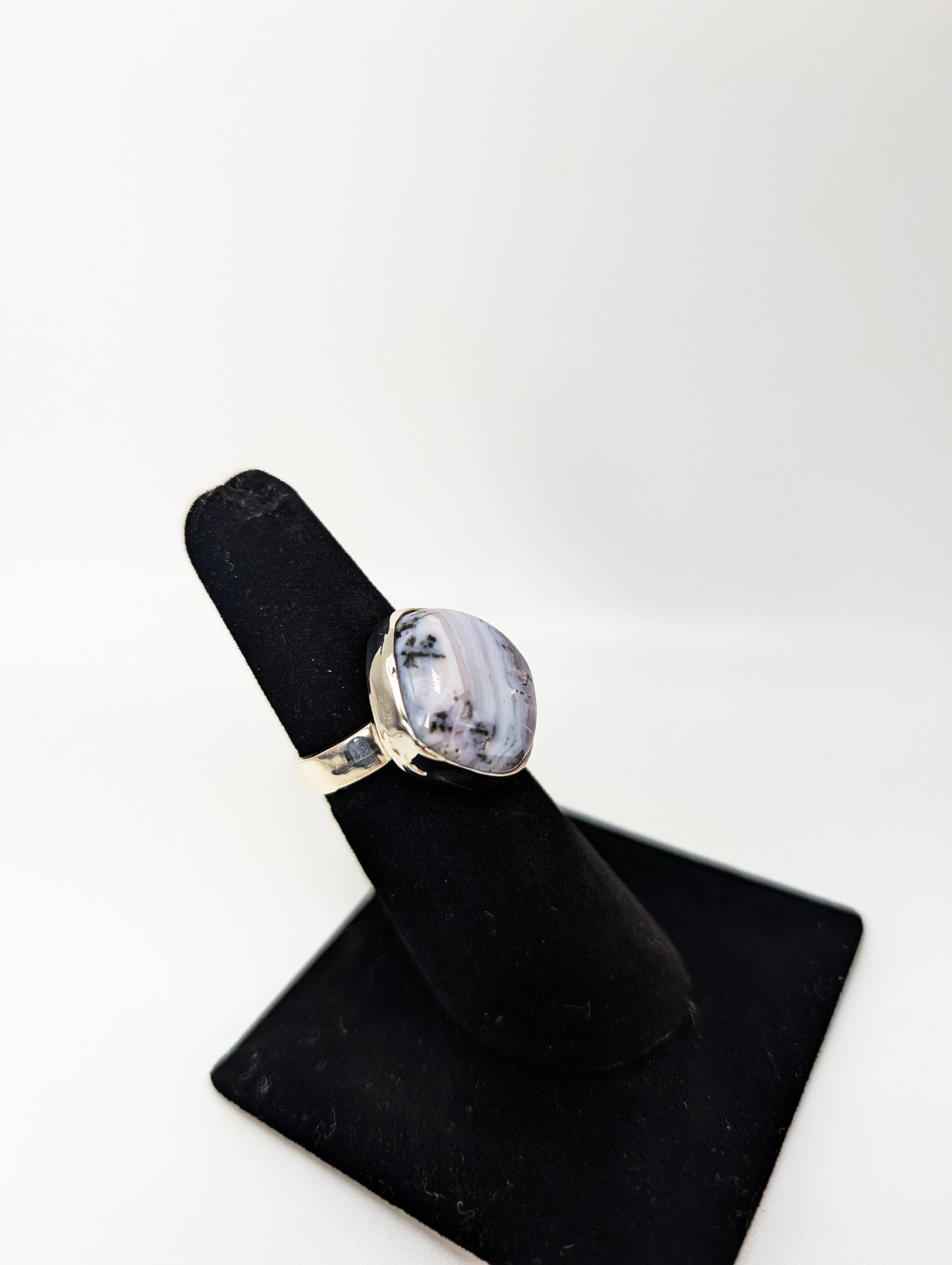 Sowbelly Agate Ring .925 Silver