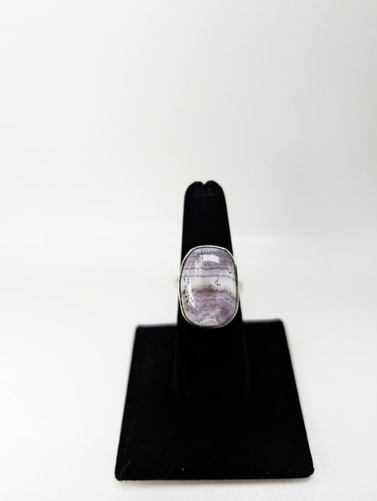 Sowbelly Agate Ring .925 Silver