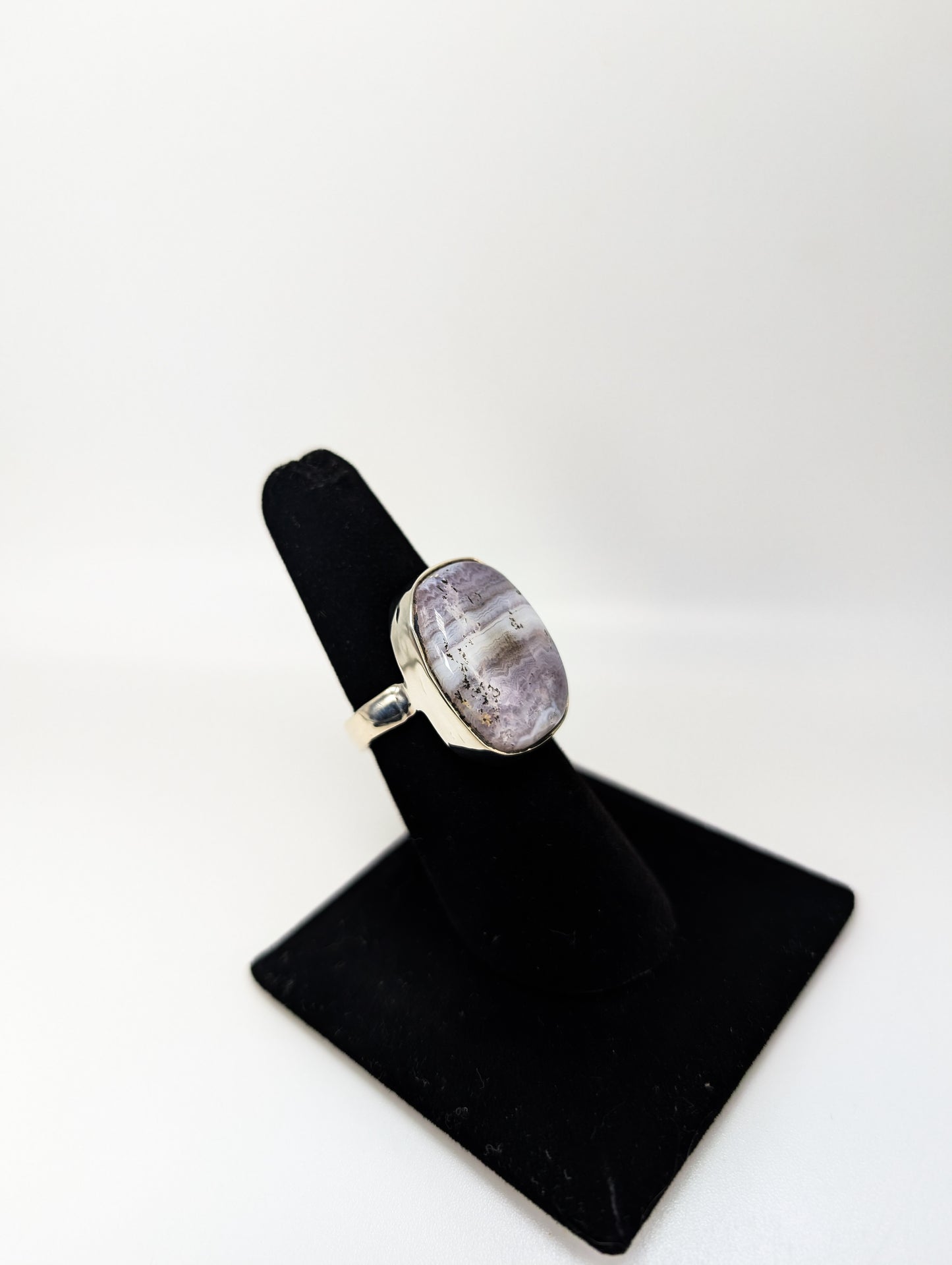 Sowbelly Agate Ring .925 Silver