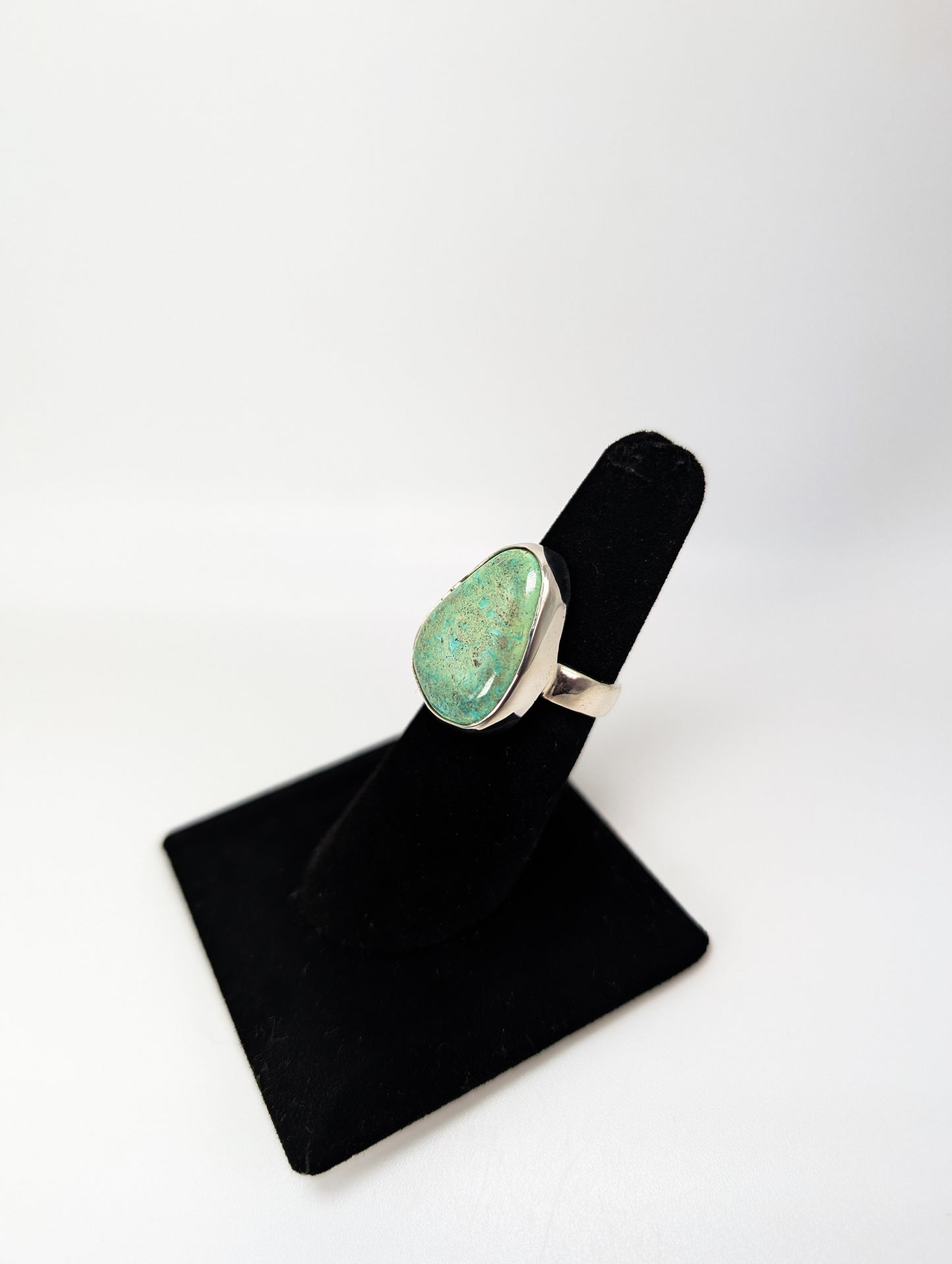 Cripple Creek Colorado Turquoise RIng .925 Silver