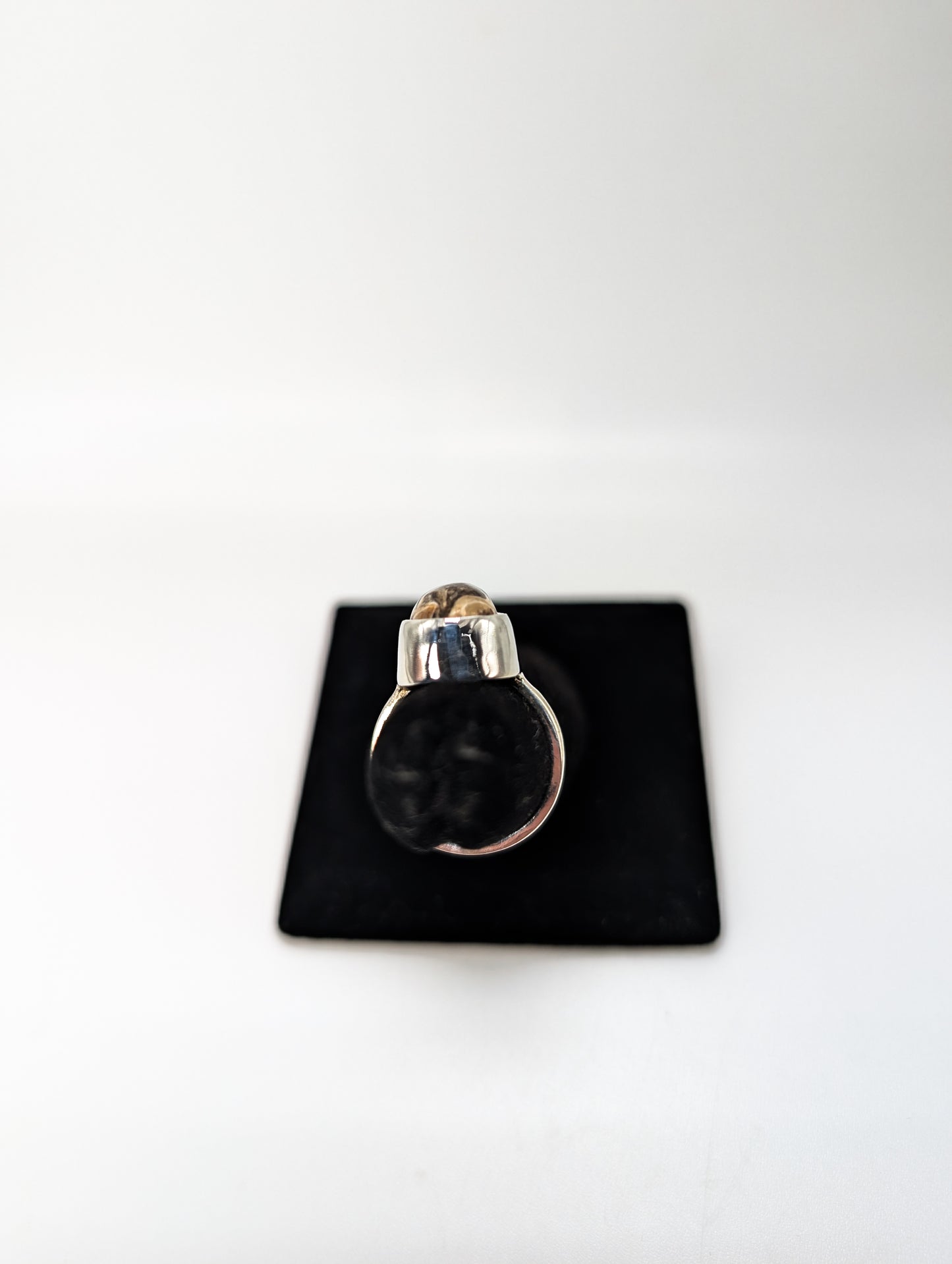 Seashell Fossil Silver Ring .925 Silver