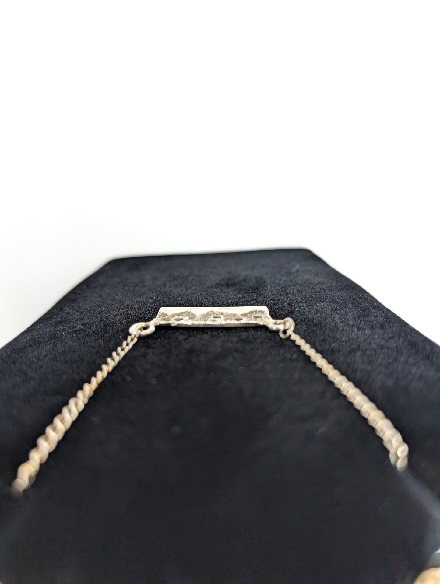 Starry Night Sky Mountain Pendant .925 Silver