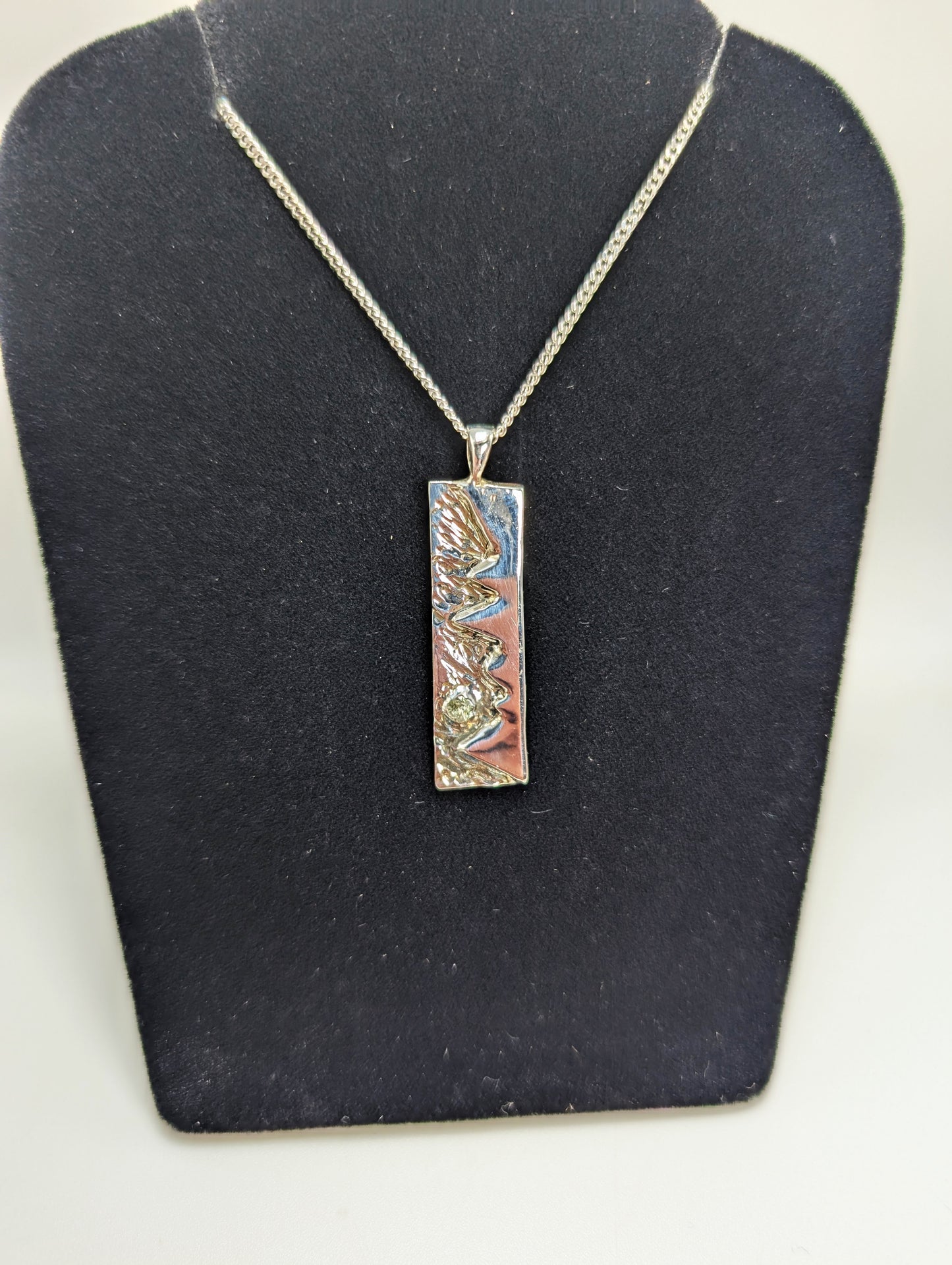 Starry Night Sky Mountain Pendant .925 Silver (Copy)