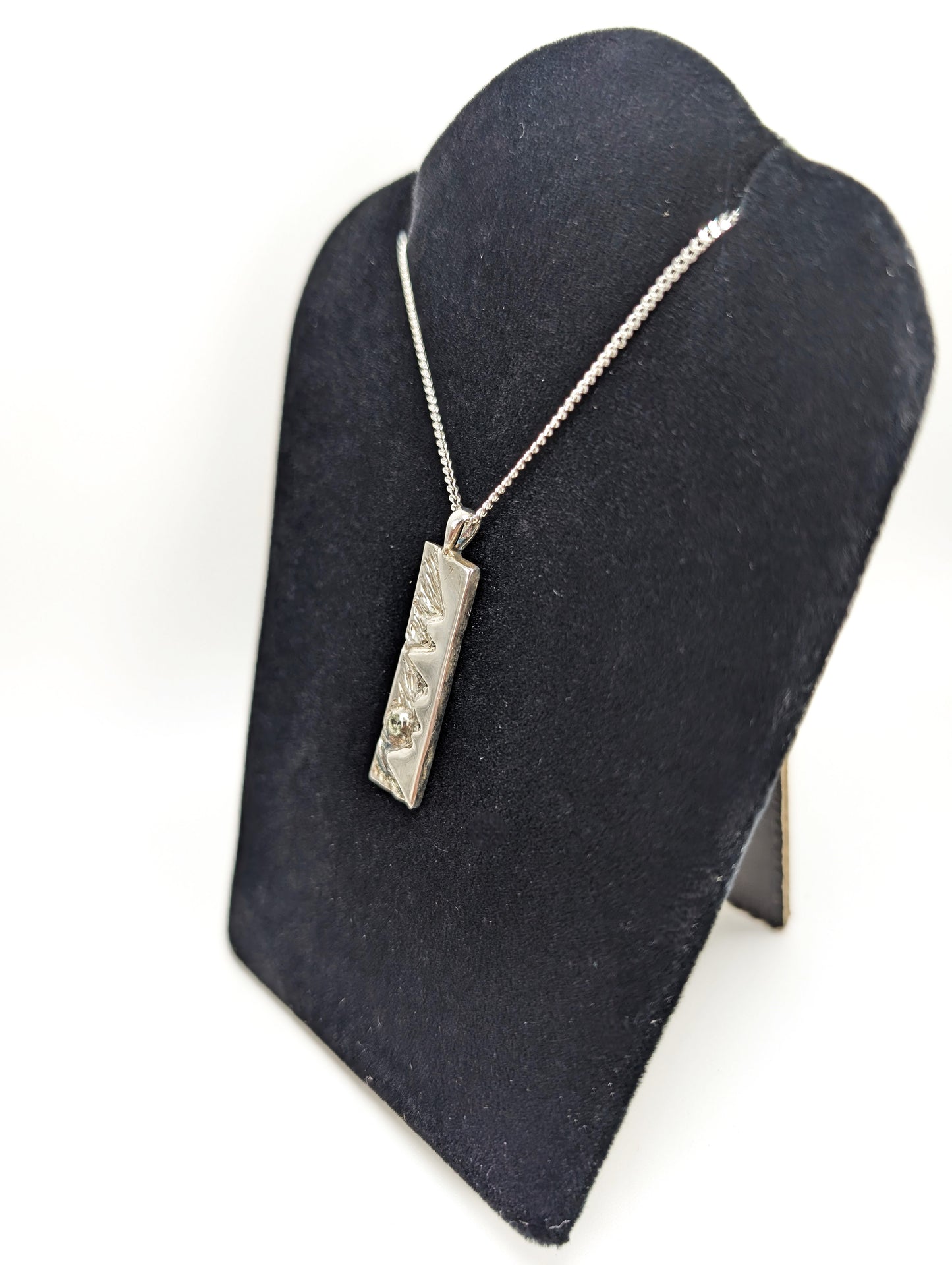 Starry Night Sky Mountain Pendant .925 Silver (Copy)