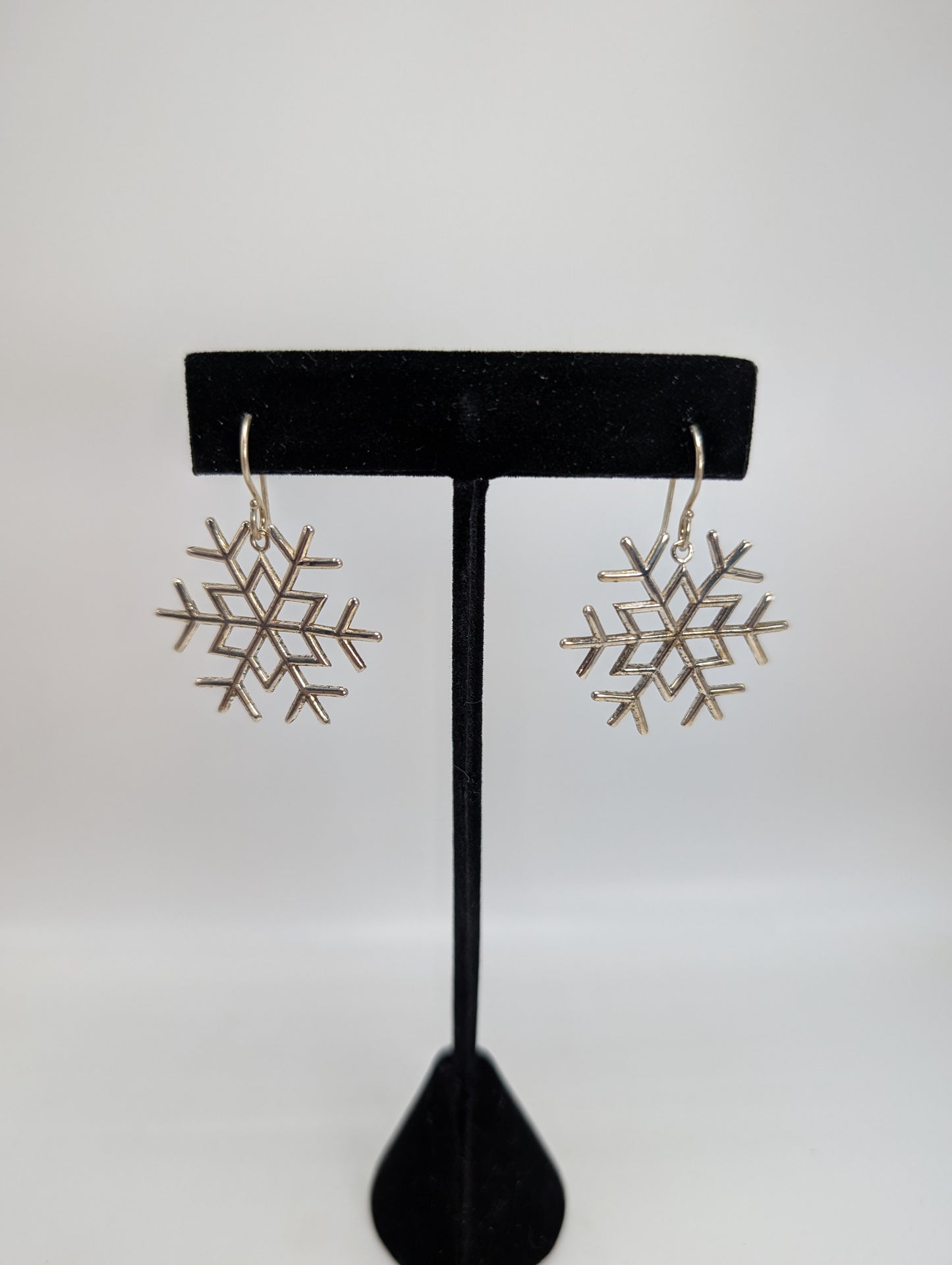 .925 Silver Snowflake Earrings