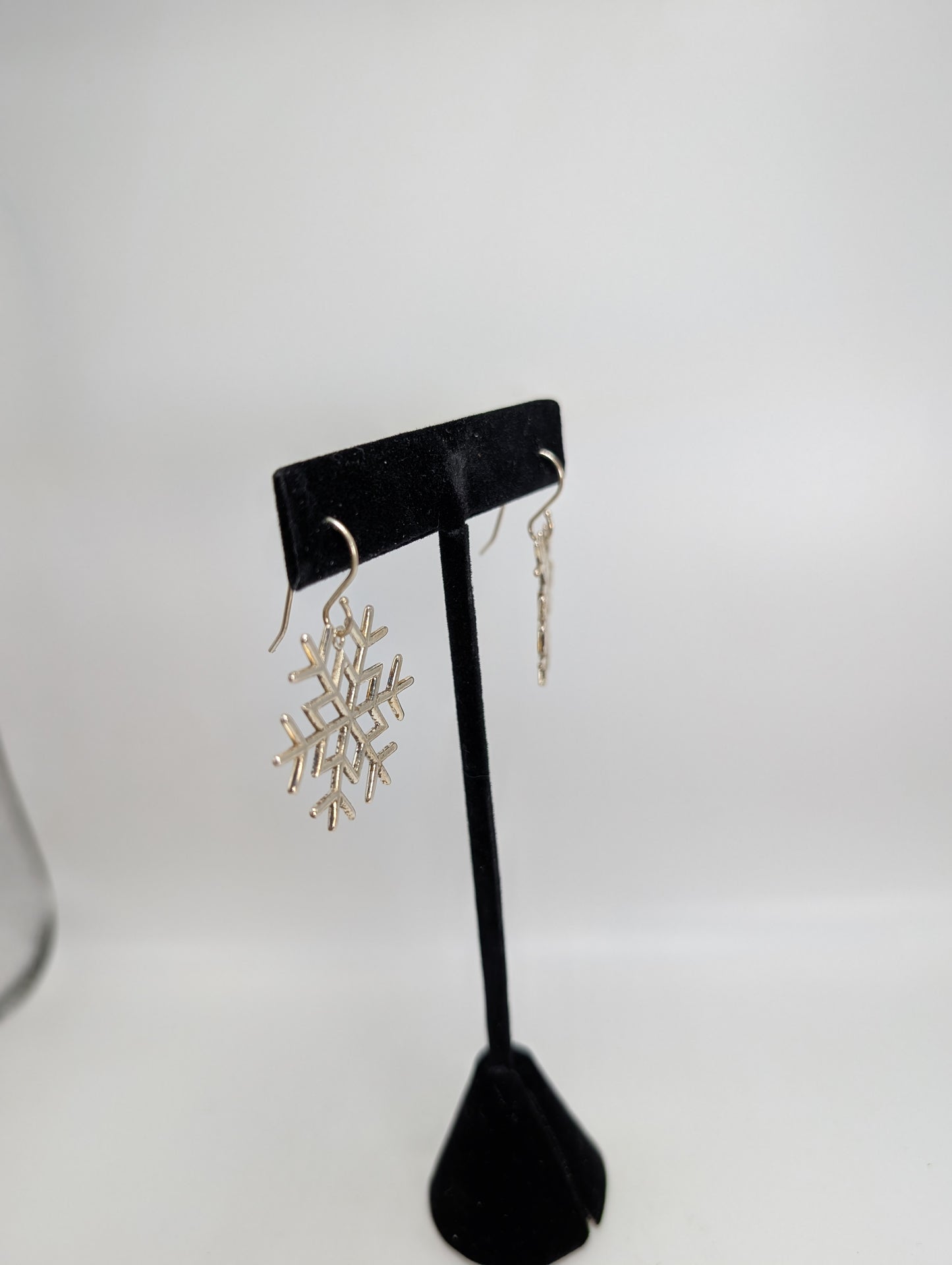 .925 Silver Snowflake Earrings