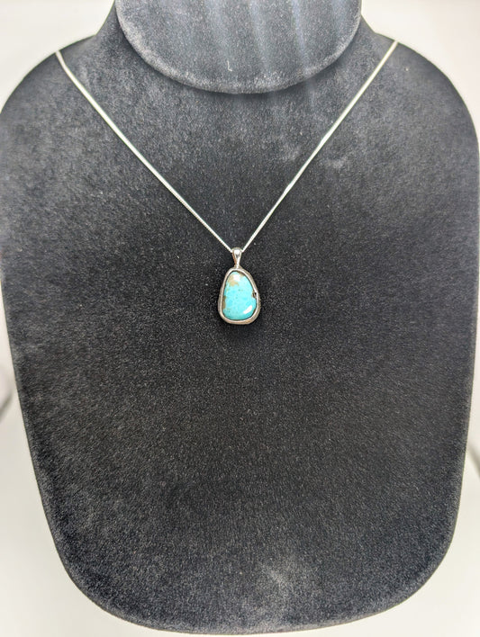 #9 Turquoise .925 Silver Pendant