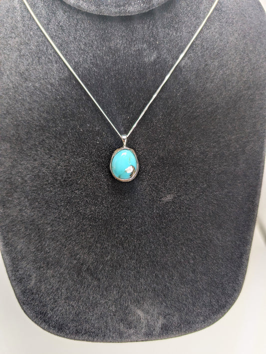 Sonora Gold Turquoise .925 Silver Pendant