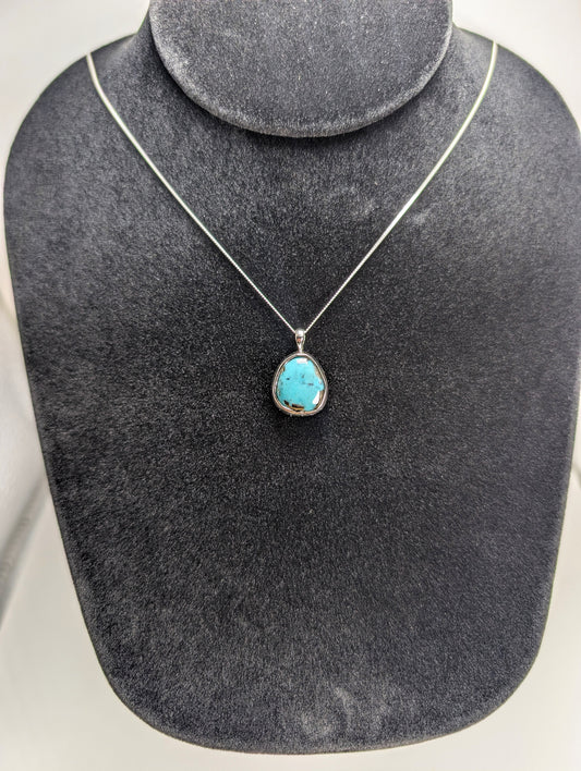 Sonora Gold Turquoise .925 Silver Pendant