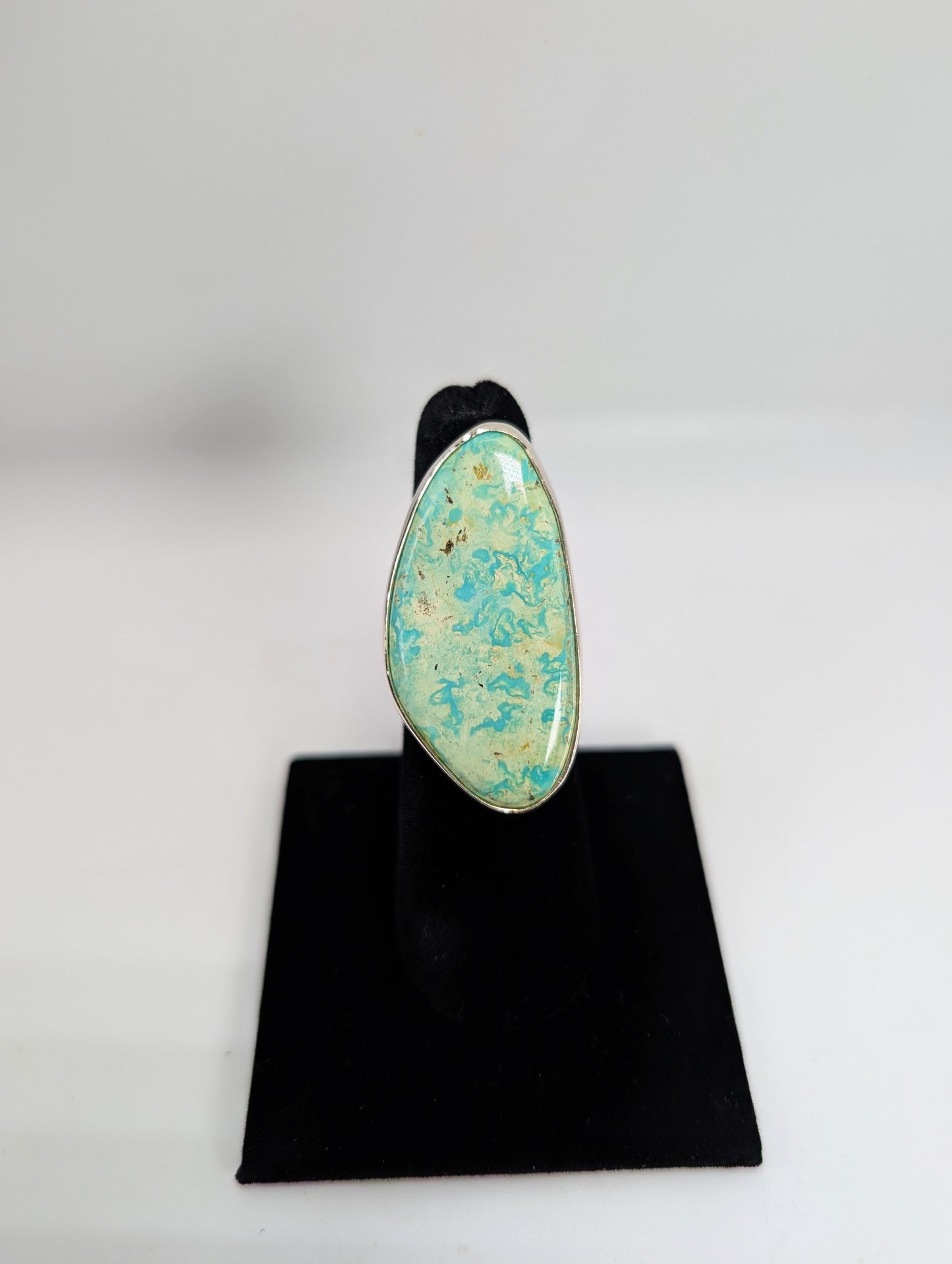 Cripple Creek Colorado Turquoise RIng .925 Silver