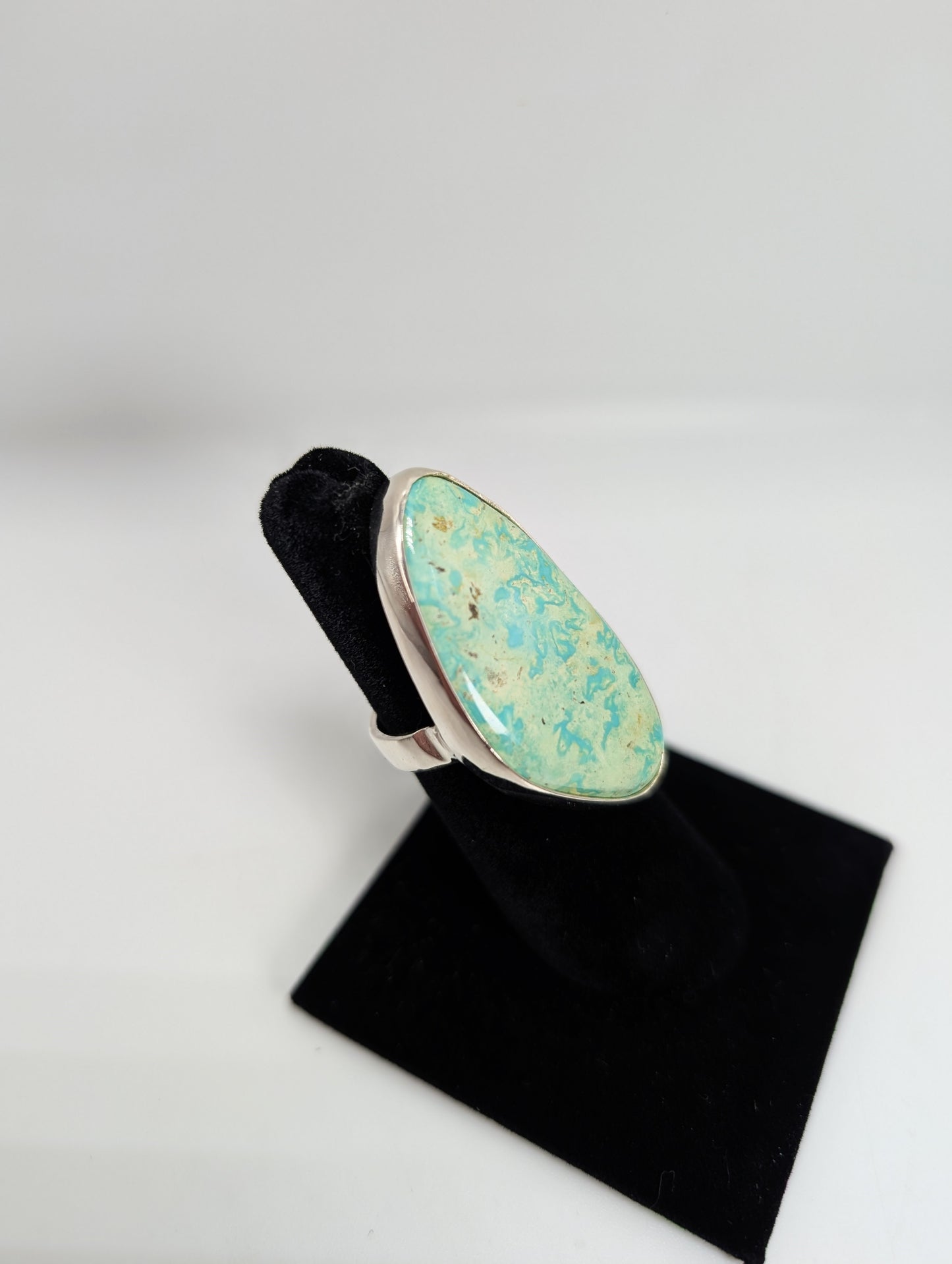 Cripple Creek Colorado Turquoise RIng .925 Silver
