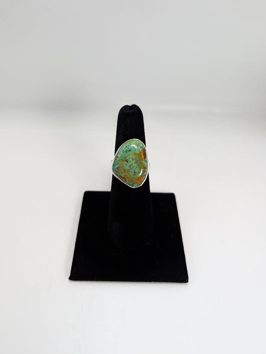 Cripple Creek Colorado Turquoise RIng .925 Silver