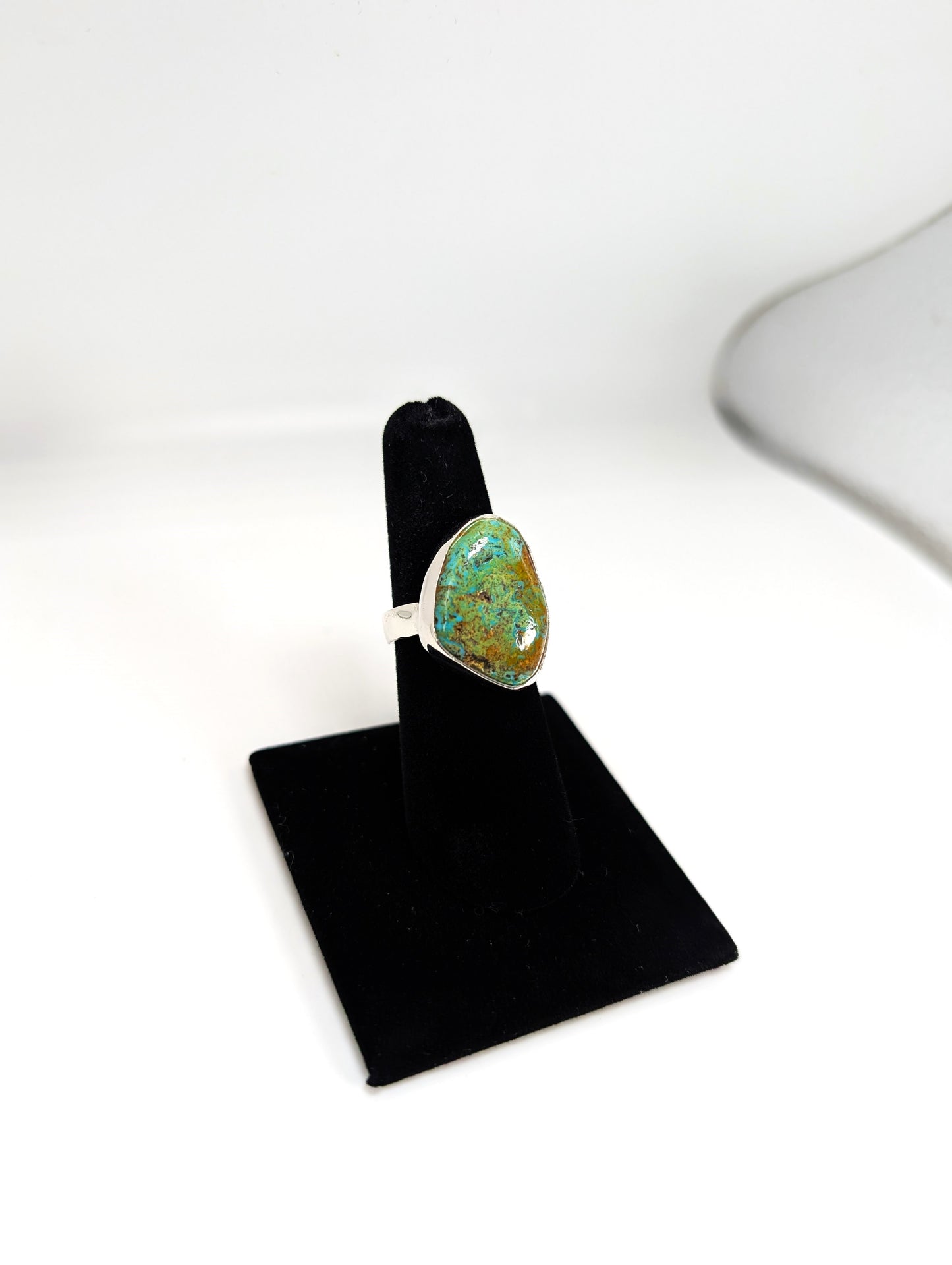 Cripple Creek Colorado Turquoise RIng .925 Silver