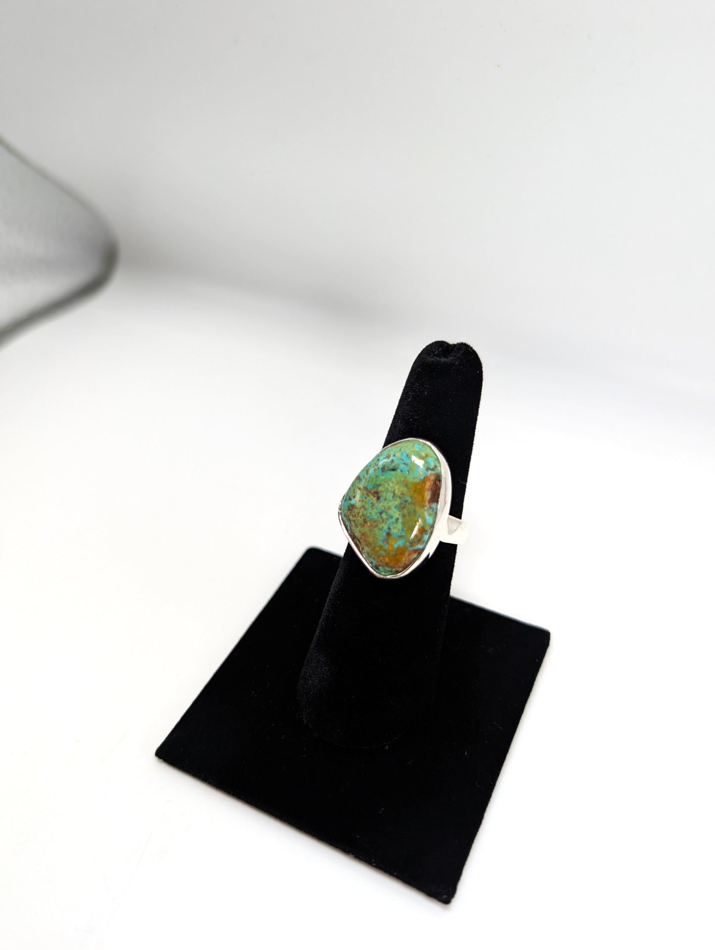 Cripple Creek Colorado Turquoise RIng .925 Silver