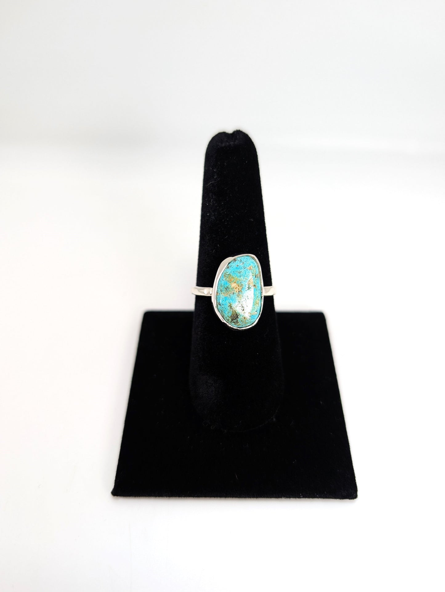 Cripple Creek Colorado Turquoise RIng .925 Silver