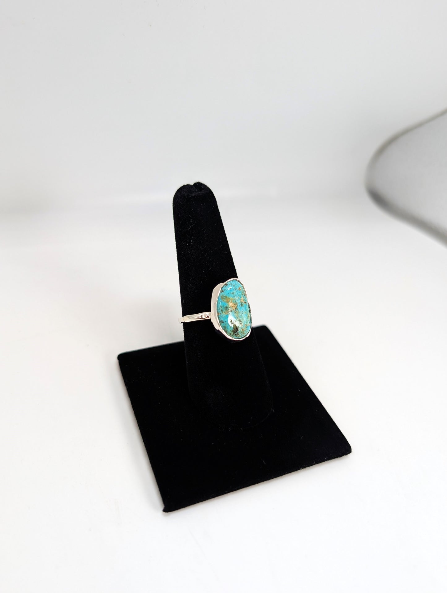 Cripple Creek Colorado Turquoise RIng .925 Silver