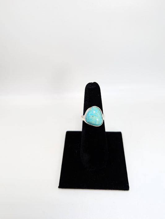 Cripple Creek Colorado Turquoise RIng .925 Silver