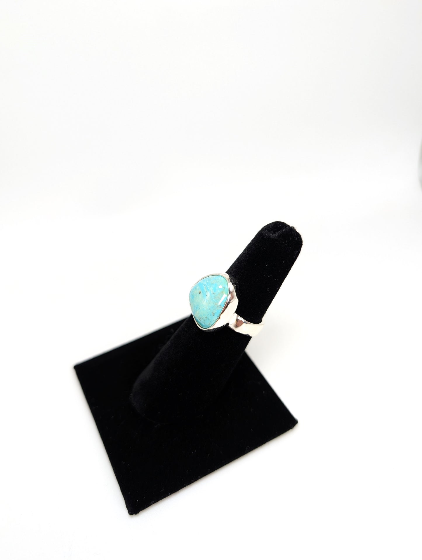 Cripple Creek Colorado Turquoise RIng .925 Silver